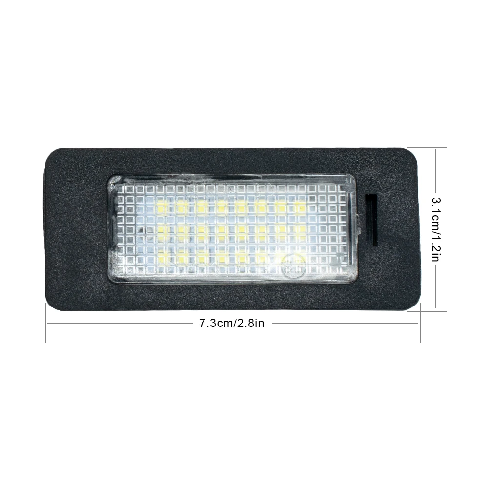 

2 PCS License Plate Light Led Number Plate Holder Lamp No Error for Audi A1 A4 B8 A5 S5 A6 S6 A7 Q5 TT TTS 2D For VW Golf Jetta