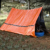 2person emergency shelter waterproof thermal blanket rescue survival kit sos sleeping bag survival tube emergency