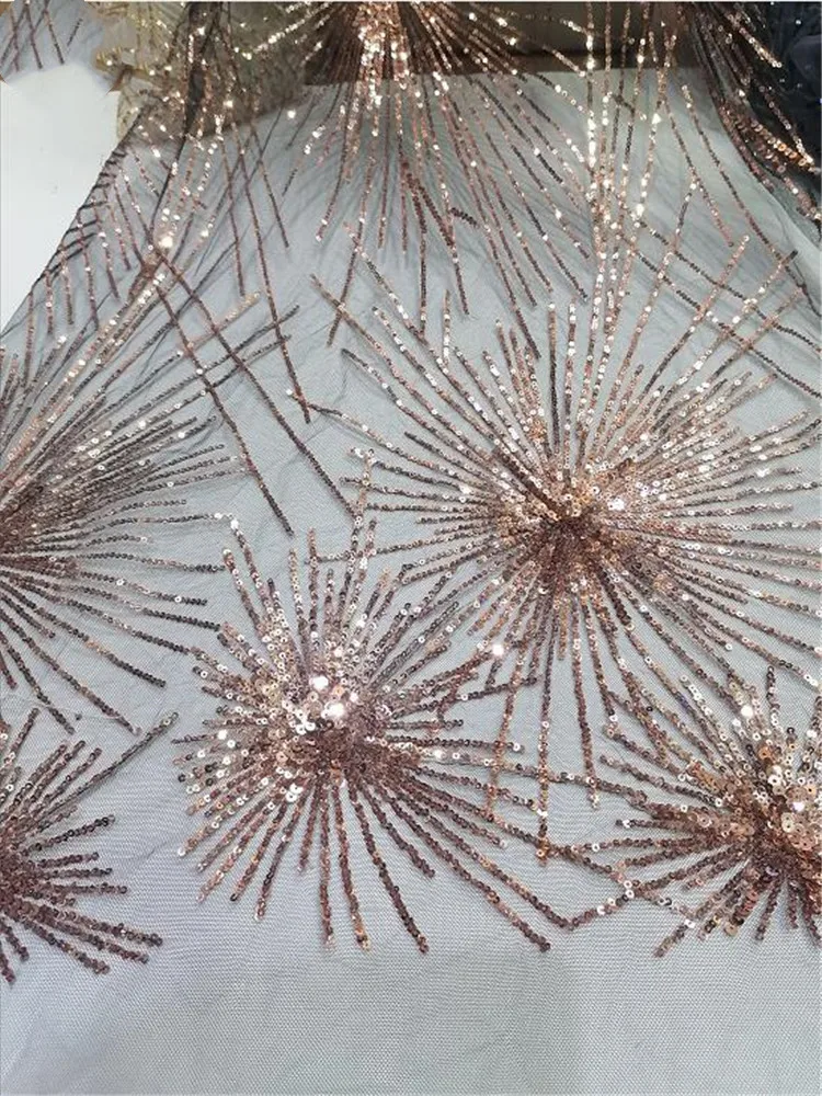 Низкая цена ткань с вышивкой Африканское кружево блестками 2020 французское