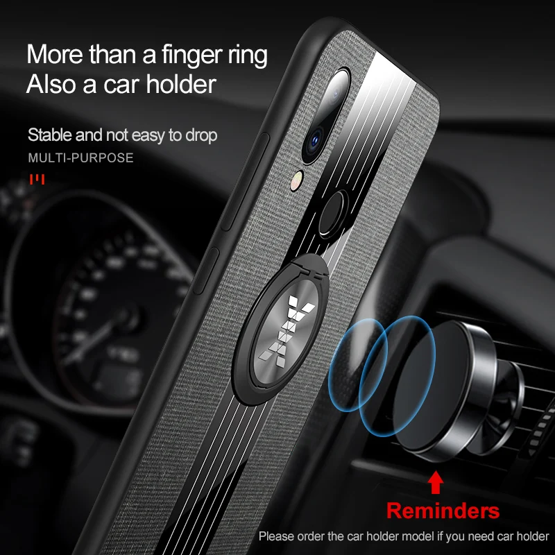 Новейший тканевый чехол s для Meizu Note 9 / 8 накладка с держателем пальцев