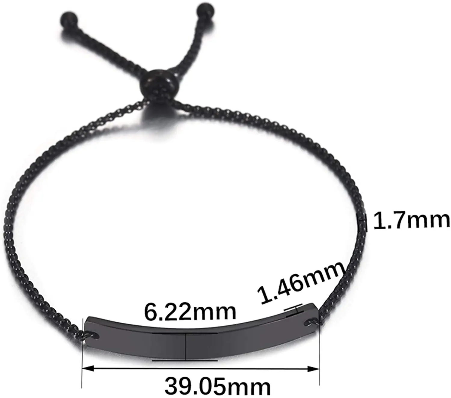 Albeads персонализированные пользовательские гравировки из нержавеющей стали ID