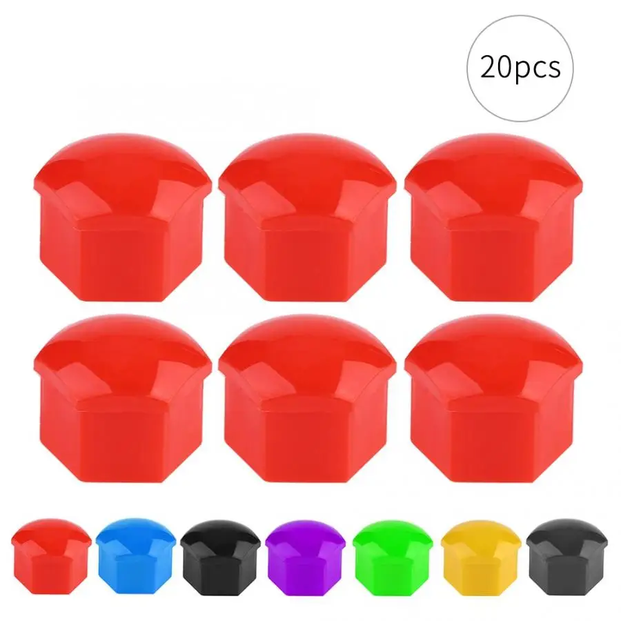 20 шт. автомобильная гайка 21 мм для защиты ступицы автомобиля противоугонная