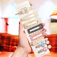 2 10 piecesset fashion elegant pearl hairpin bobby pin hairpin stick acrylic hairpin womens hair accessories headdress jewelry