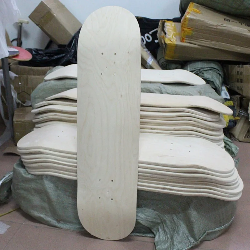 

New 7 Layers Blank Maple skateboard Double Concave Skate Deck Board Skateboard Deck Wood Maple Longboard Together With Griptape