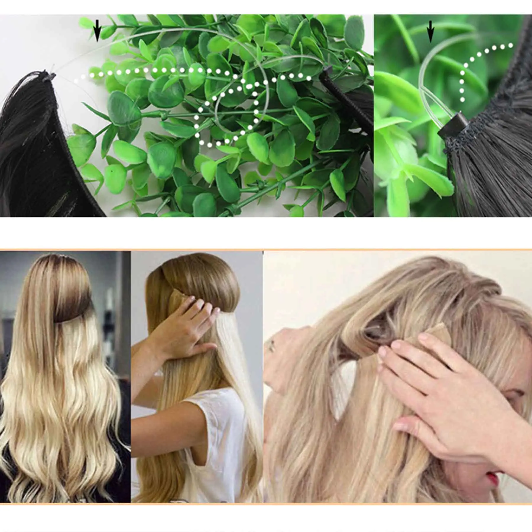 Осень до талии длинные прямые клип в один кусок волосы для наращивания настоящие