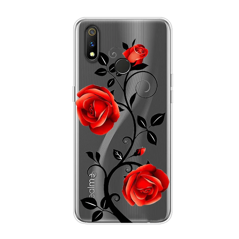56 Мягкий чехол из ТПУ для OPPO Realme 3 Pro, Прозрачный бампер с мультяшным рисунком, задняя крышка для телефона OPPO Realme3 3Pro Realme3Pro, силиконовый чехол s - Цвет: 56