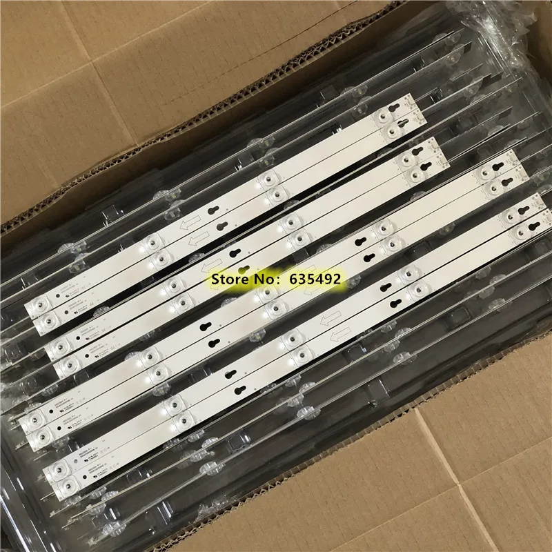 

10set=80pcs LED Backlight strip bar for TCL 55S403 55S405 55S401 U55P6006 55UC6426 L55S4900FS L55S4900 55D2900 L55P2 L55E5800A