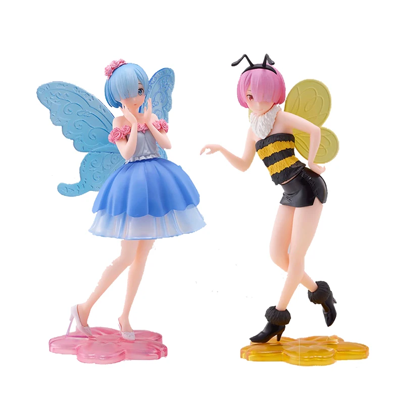 

Предварительная продажа Re: жизнь в другом мире от нуля Рем Рам Аниме Куклы Фигурки коллекционные изделия из ПВХ Модель 22 см украшения-Игрушк...