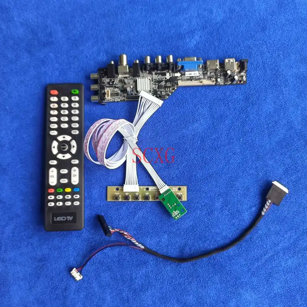 

40Pin LVDS Fit LP140WH2-TLA1/TLB1/TLC1/TLE2/TLF1/TLL1 LED Digital 1366*768 Kit Screen drive card DVB AV VGA USB HDMI-compatible