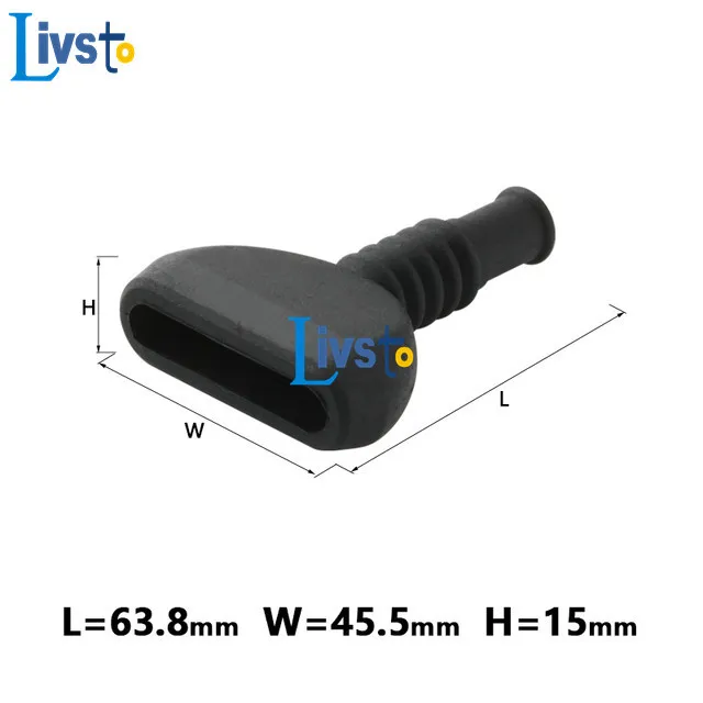

5pcs 6 Pin Way Straight Thread Seal Rubber Boot Cover Automotive Waterproof Dust Soft Tail Rubber Cap for Amp Tyco Connector