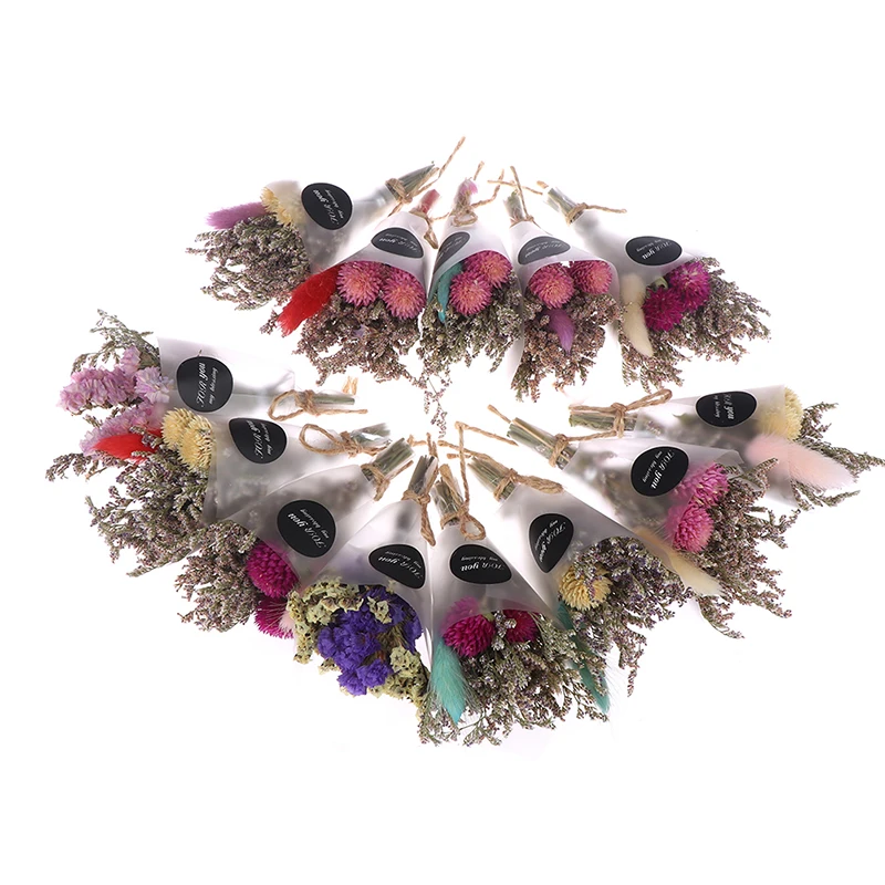 1 шт. корейский сухой букет цветов Искусственный кристалл трава на День Святого