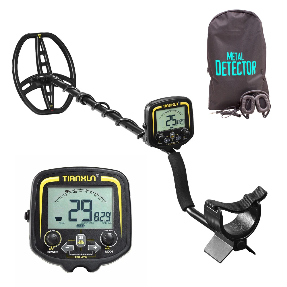 

TX-850 Pofessional Undergrdoun Metal Detector LCD Display Gold Digger,Treasure Hunter with 11inch High Sensitivity Search Coil