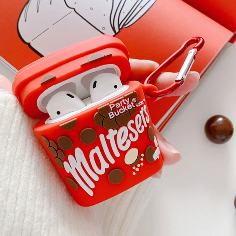 

NEW Cute Chocolate Bucket Silicone Earphone Case for AirPods Pro 3 Creative Cartoon AirPods Pro 3 Cover Protector with Keychain