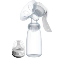 milk bottle milk pump silicone baby breastfeeding manual breast milk pump collector feeding suction breast pump