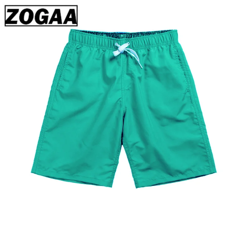 Мужские трусы до колена ZOGGA Однотонные для бодибилдинга 100% полиэстер высокого