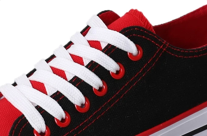 Парусиновая обувь на плоской подошве в стиле ретро гонконгском весна 2019 | Обувь