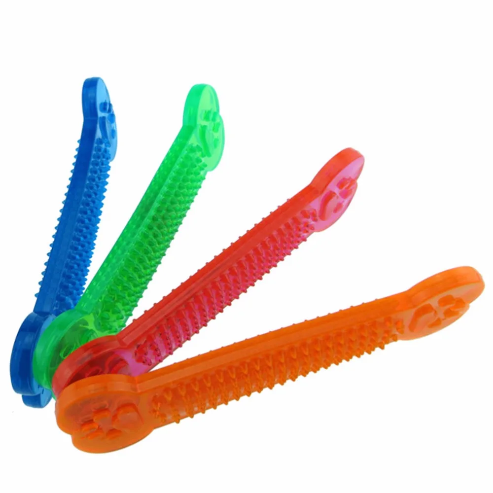 

New Hot Sale Random color Pet Dog Puppy Bone Shape Teething Chew Toy Stick Training Dog Toy Bite Resistant Bone Pet Supplies