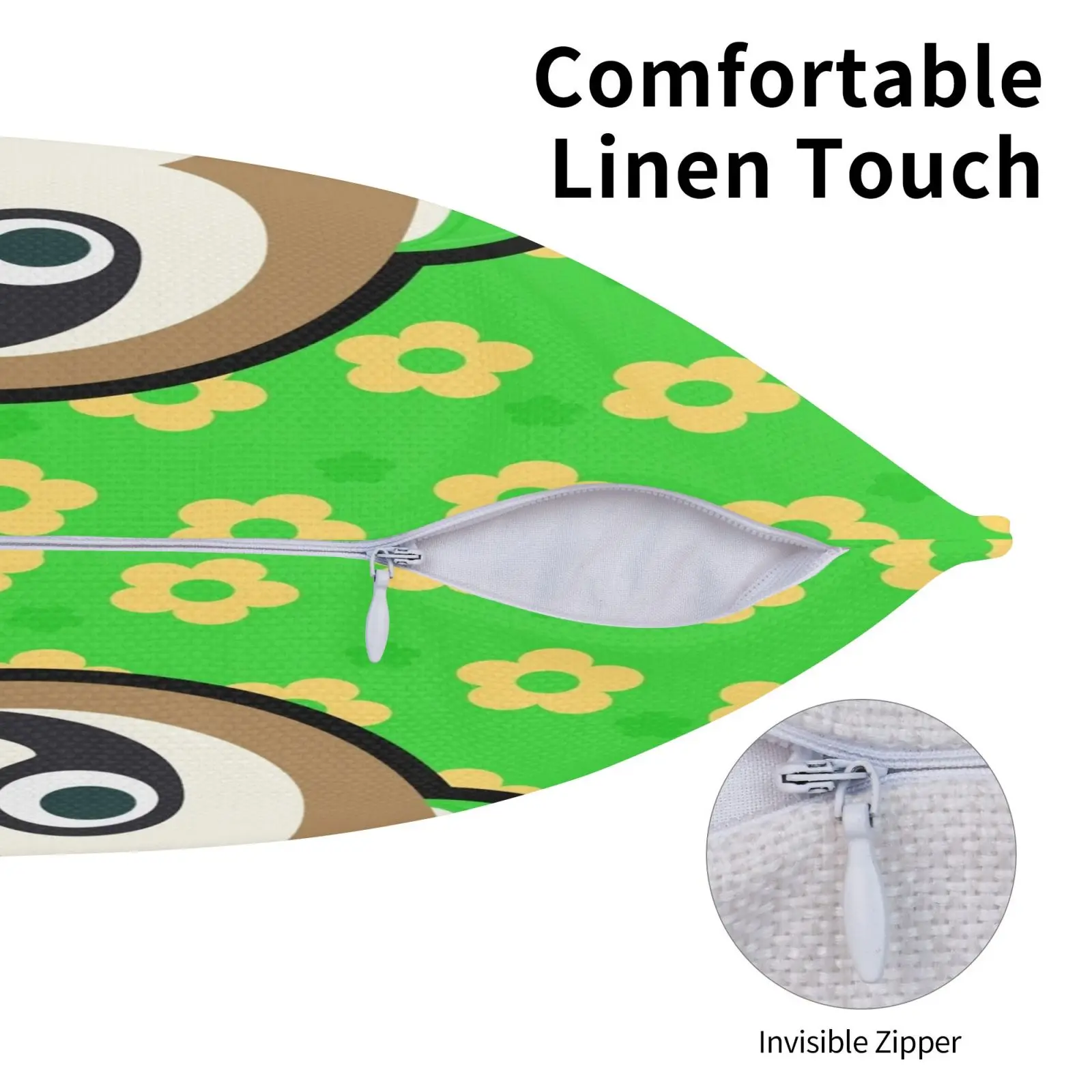 Leif животные персонализированные Diy узоры плюшевые льняные бархатные удобные