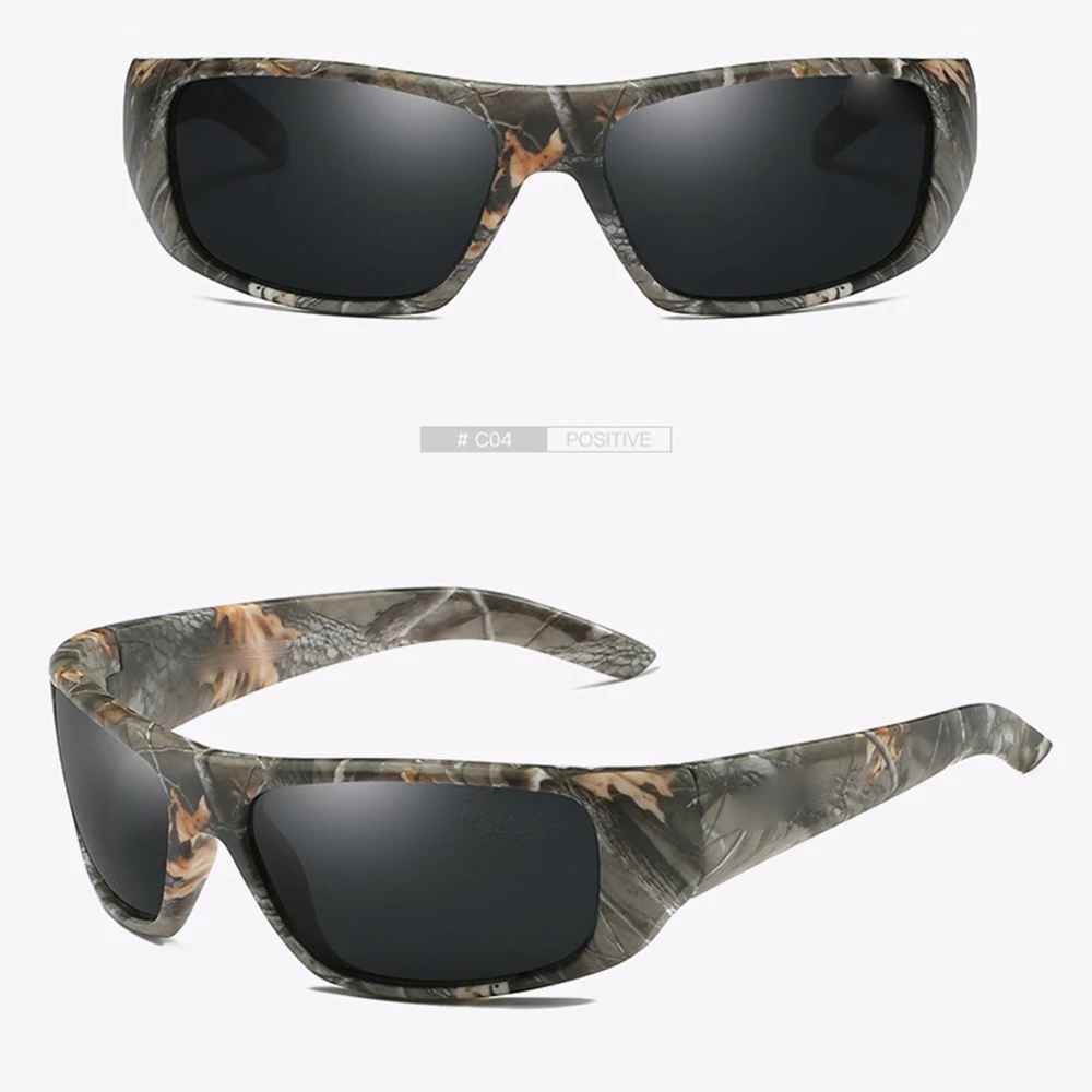 Очки солнцезащитные поляризационные зеркальные для мужчин и женщин камуфляжные