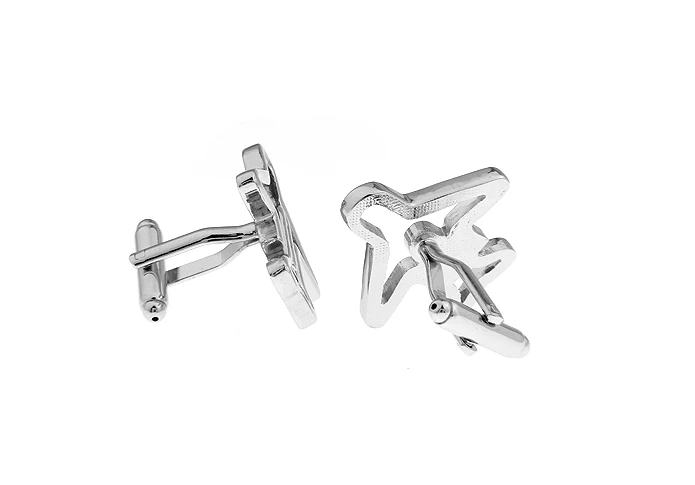 Бесплатная доставка мужские запонки модель самолета дизайн серебряный цвет