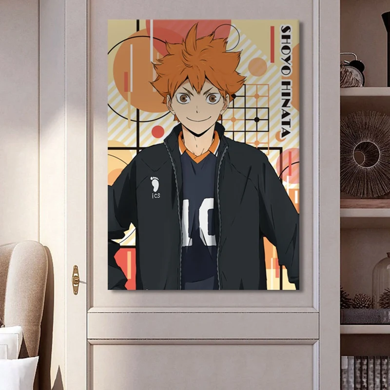 Плакат Haikyuu из аниме волейбол для мальчиков художественная живопись крафт бумага
