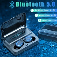 earphone noise cancellation sports headphones touch control wireless earphones bluetooth compatible 9d stereo ecouteur blutooth