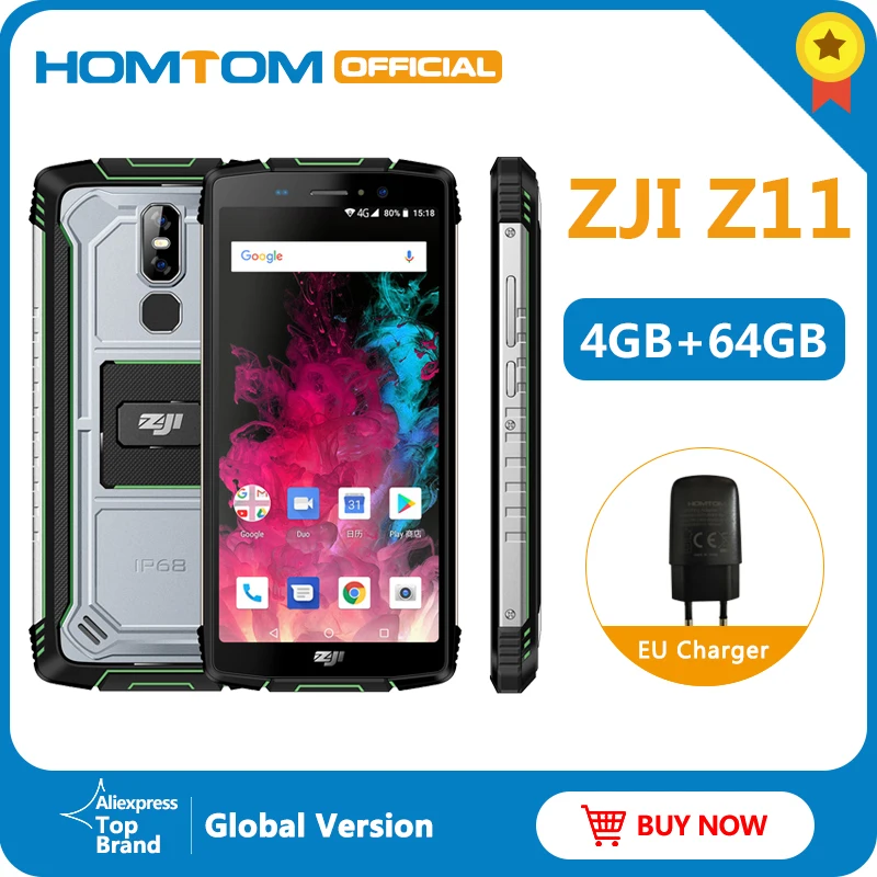 Глобальная версия HOMTOM ZJI Z11 Android 8 1 Мобильный Телефон IP68 5 99 &quotMTK6750T 10000 | Смартфоны -4000065945098