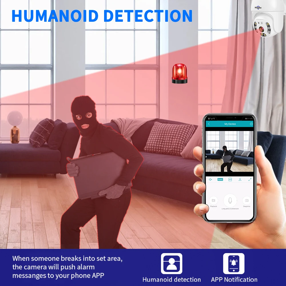 IP-камера видеонаблюдения Hiseeu 3 Мп 5 МП наружная Водонепроницаемая уличная камера