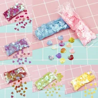 1 packlot fashion shell heart diy earrings material manual sequin jewelry making accessories earring bag 22 colors women