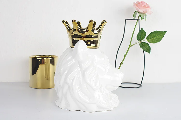 Хорошо рекомендую Канадская Золотая Корона керамический орнамент льва стеллаж