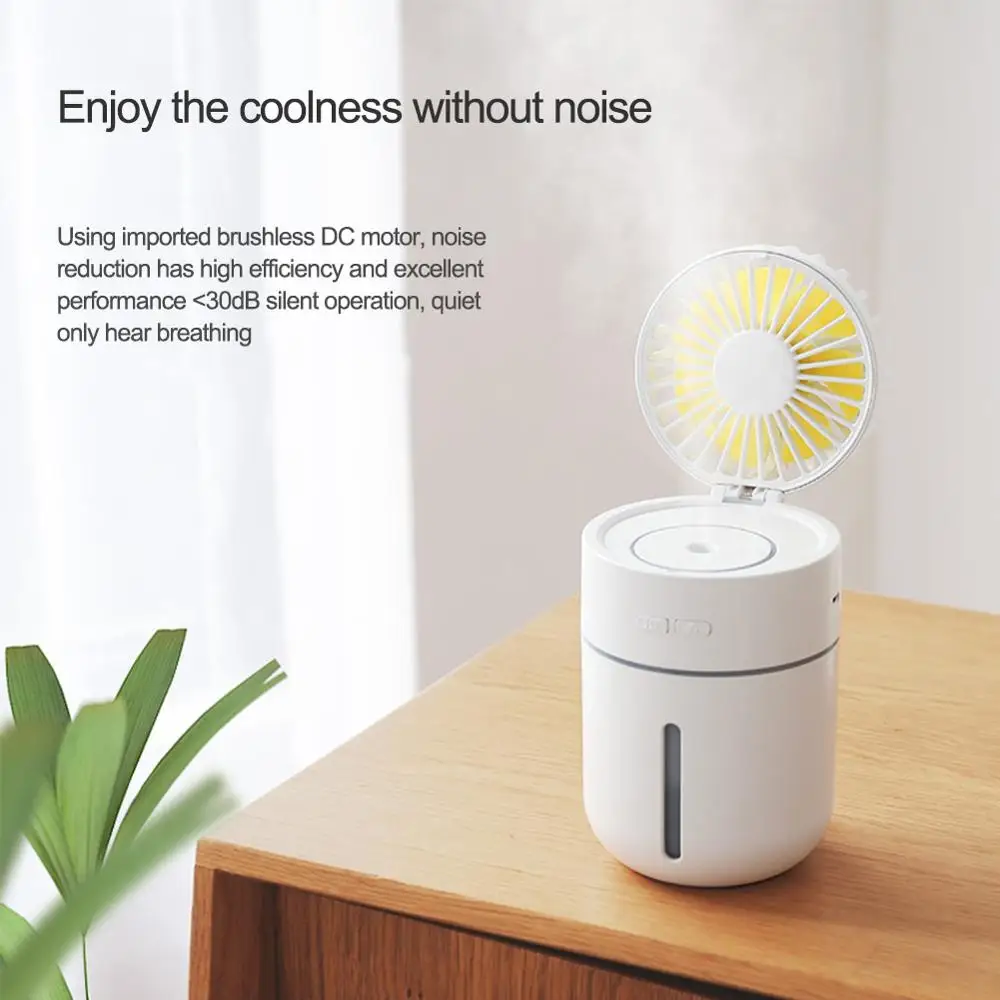 Новый спрей увлажнитель воздуха вентилятор 2 в 1 ручной Портативный мини
