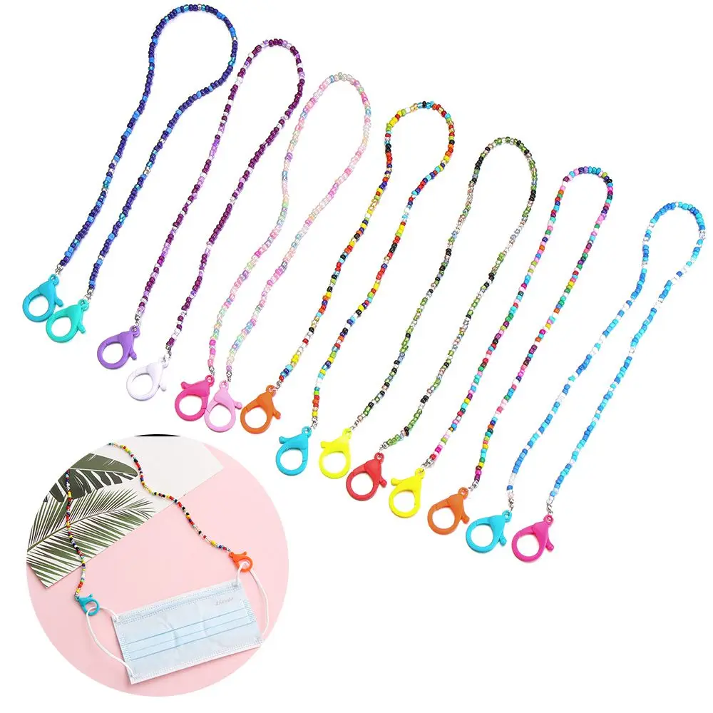 Красочное детское ожерелье-удлинитель из бисера ожерелья для защиты от потери