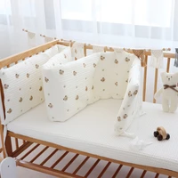 200cm newborn cot bumper baby head protector infant bed protection bumpers cotton cradle netting crib newborn room decoration