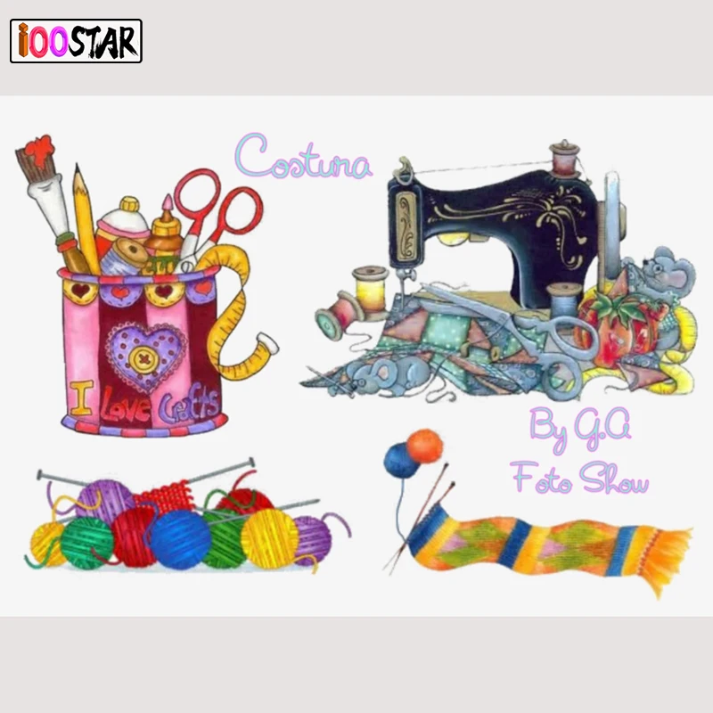 5D алмазная вышивка живопись швейная машина пряжа набор для шитья стразы полный