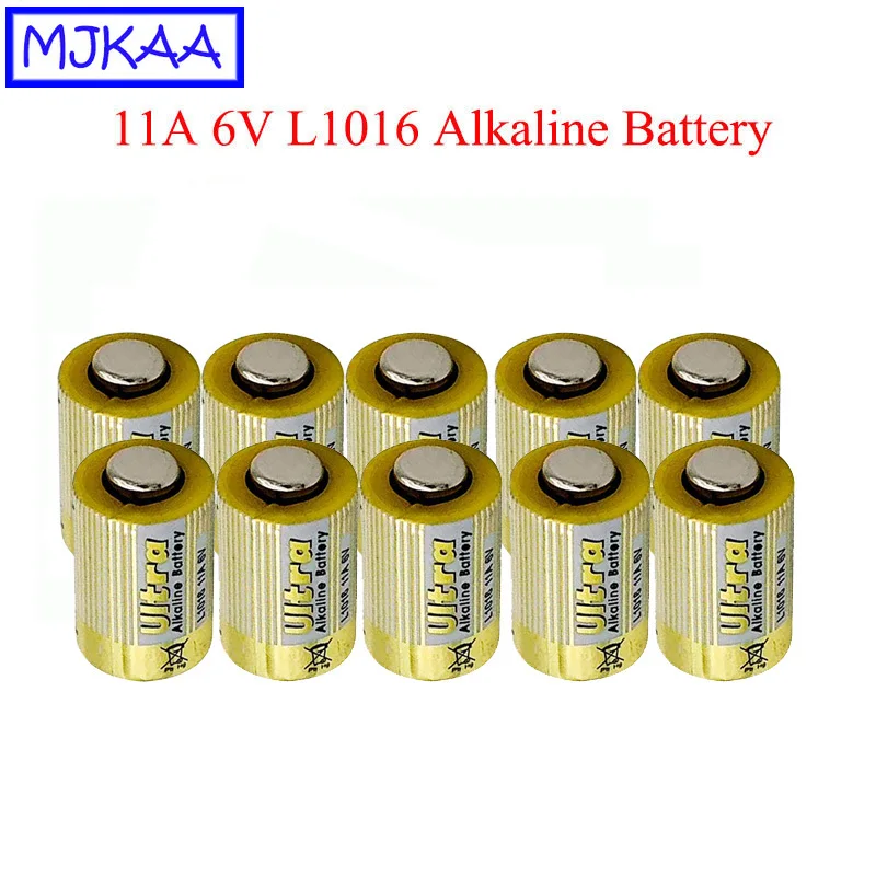 MJKAA 10Pcs 11A 6V L1016 Primary Dry Battery Alkaline Batteries for Car Key Remote Control Bateris Drop Shipping | Электроника