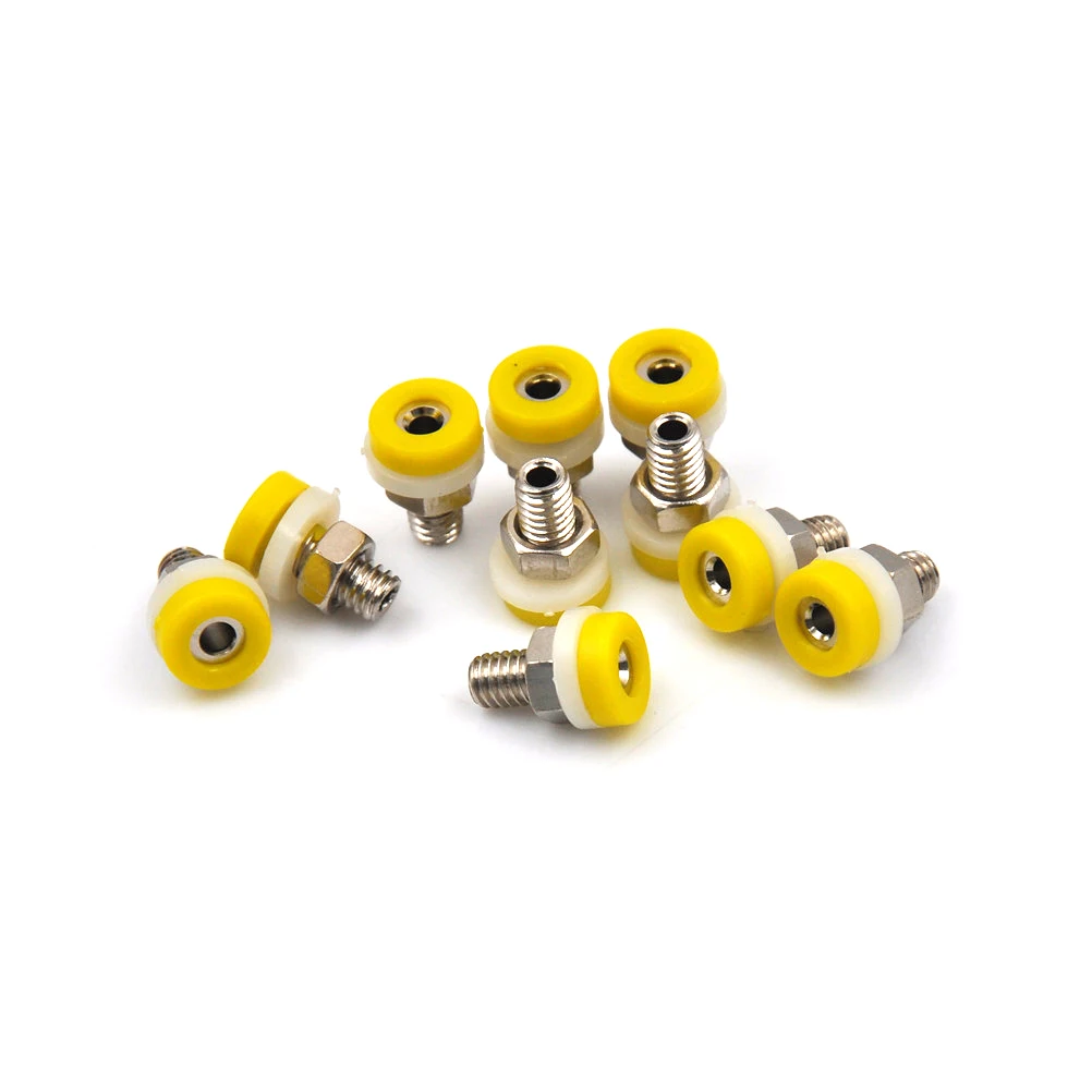 

Hot 10 Pieces Brass 2mm Banana Socket Jack for 2mm Banana Plug Test Connector Wholesale