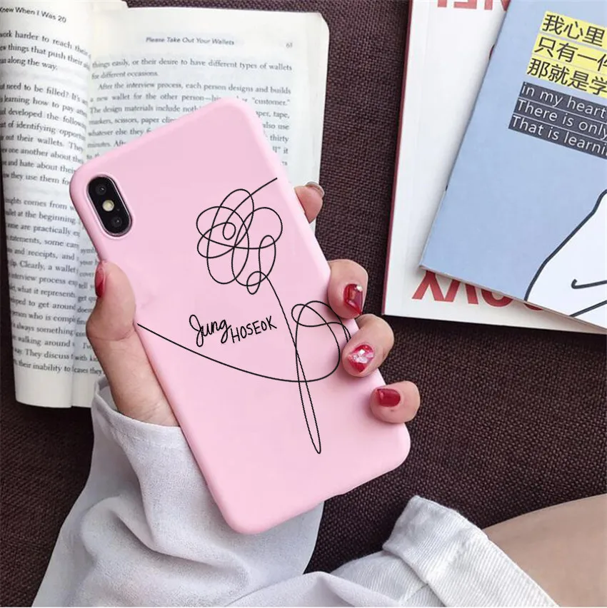 Kpop чехол для телефона для iPhone X 7 Plus XS чехол TPU Мягкий силиконовый чехол для телефона iPhone 6S 8 6 Plus XS Max чехол