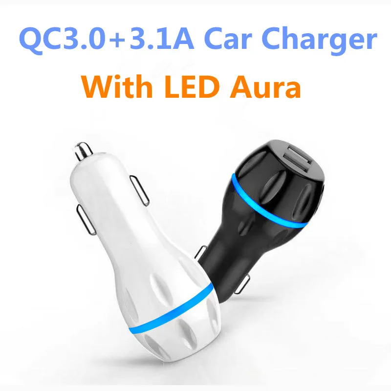 CRDC автомобильное зарядное устройство USB Quick Charge 3 0 + 3.1A мобильный телефон быстрое