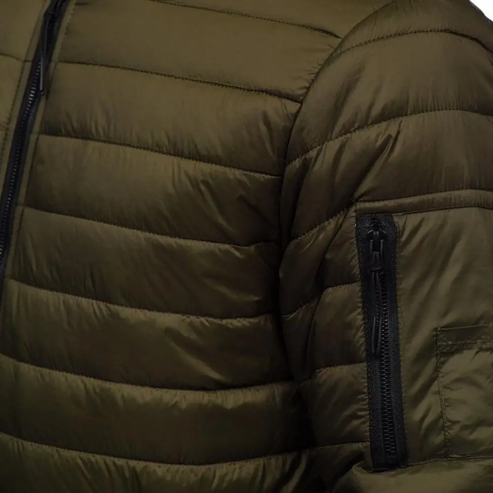 Мужская зимняя/Осенняя куртка на новый год 2022 Легкая однотонная стеганая плотная