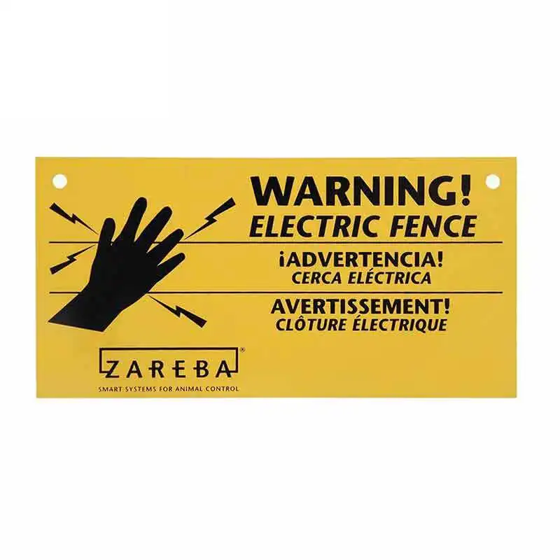 

Interesting Creative Electric Fence Warning Sign Personality Car Stickers Scratch-proof Motorcycle Windshield Decals PVC13x7cm