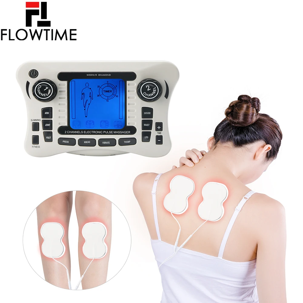 Телескопический двухканальный выход TENS обезболивающий электрический