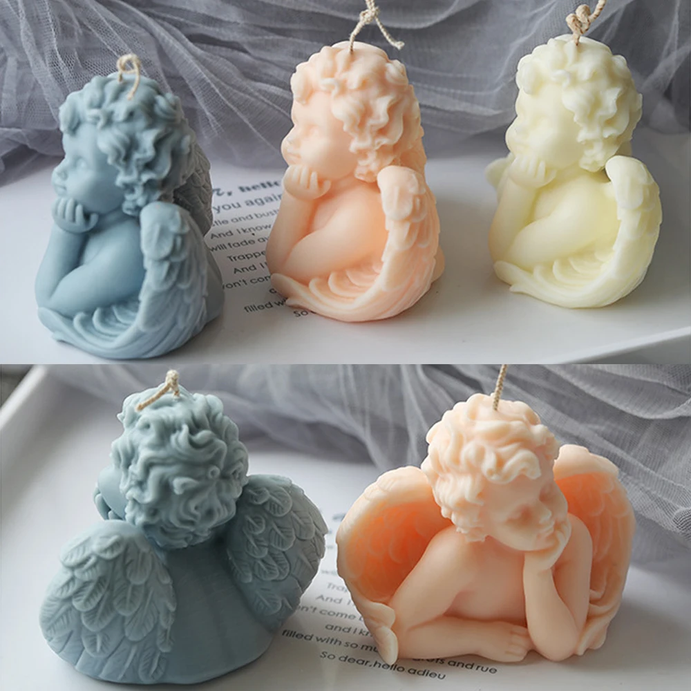 Сделай Сам ангел Детская форма для свечи рандомное мыло 3D Ручная работа товары