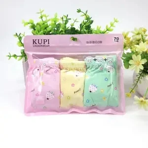 

3/pcs High quality girls' briefs cotton children's underwear underwear baby 100% cotton briefs kids shorts