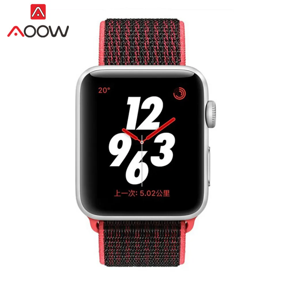 Цветной нейлоновый ремешок для часов Apple Watch 38 мм 42 мм 40 мм 44 мм тканый холщовый ремешок на липучке браслет для часов iwatch 1 2 3 4