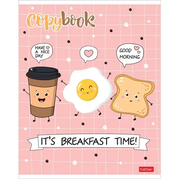 Набор тетрадей 48 л. х 5 шт &quotПришла Еда&quot А5+ клетка выбор.лак ламинация обложек |