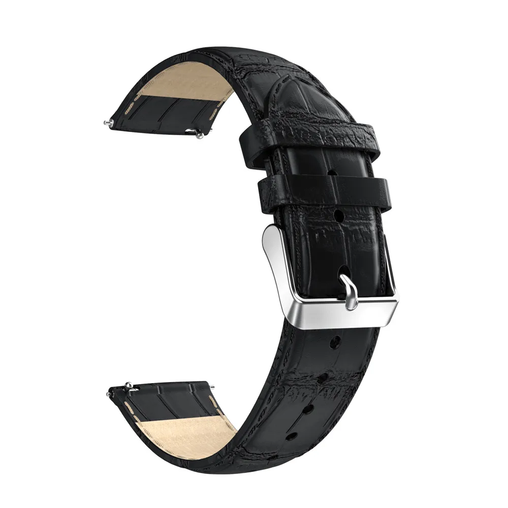 Ловушка для S Ticwatch 2nd watch Pebble Time Round (Man) 2019 Новинка 20 мм кожаный ремешок замена часов