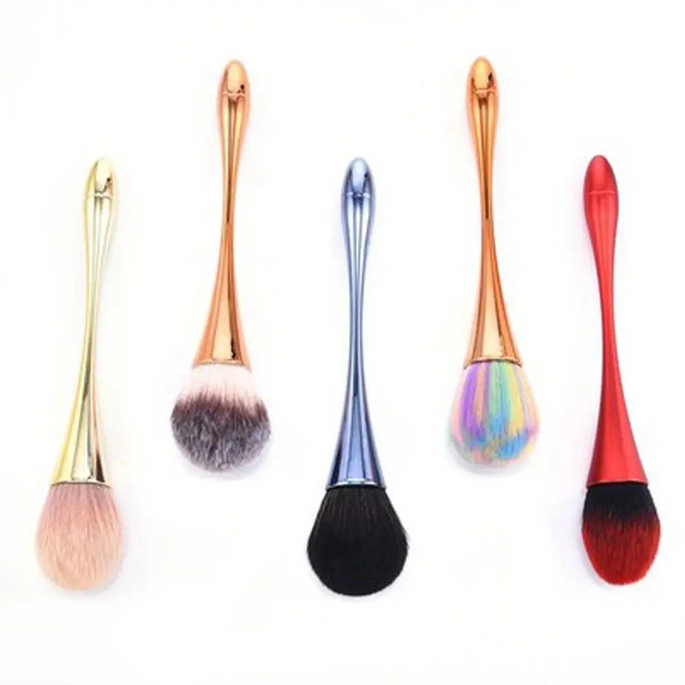 

6PCS New Multicolor Basic Profile Woman Makeup Brush Plastic Nylon Wool Pressed Powder