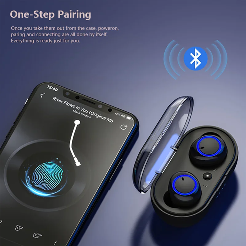 TWS A13 беспроводные Bluetooth наушники стерео бас 5 0 с микрофоном свободные руки 3D звук