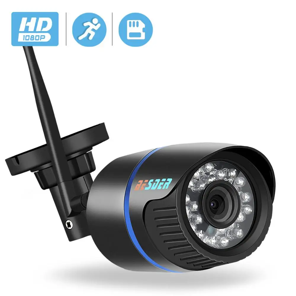 Besder 1080P FHD IP камера Wifi уличная камера безопасности Водонепроницаемая 20 м ночное видение Обнаружение движения ONVIF 2,0 P2P беспроводная камера