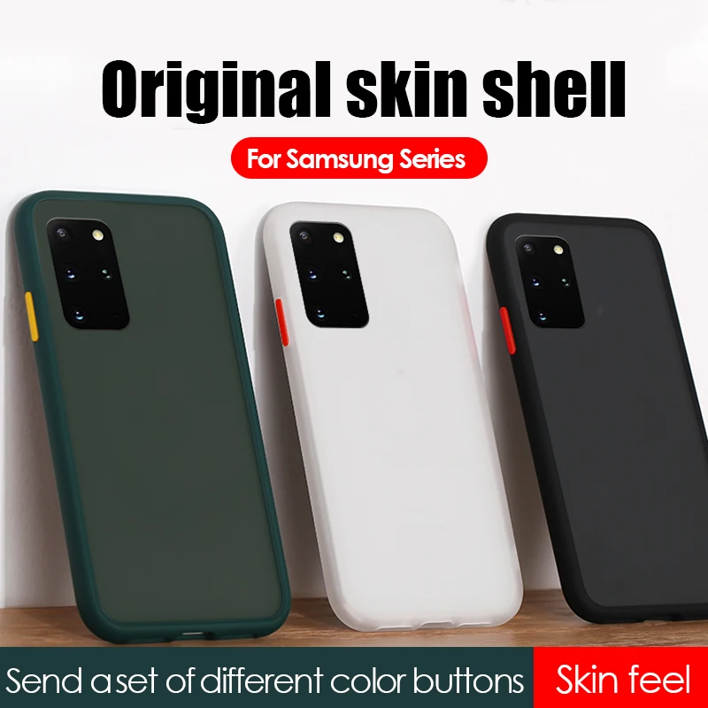 

KONSMART Silicone Soft Phone Cases For Samsung Galaxy S21 Ultra 5G Case Matte Clear Shockproof Bumper Back Cover S21 Plus Fundas